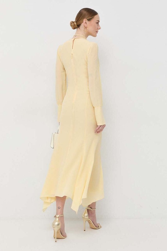 Odzież Patrizia Pepe sukienka jedwabna 2A2562.A156 żółty