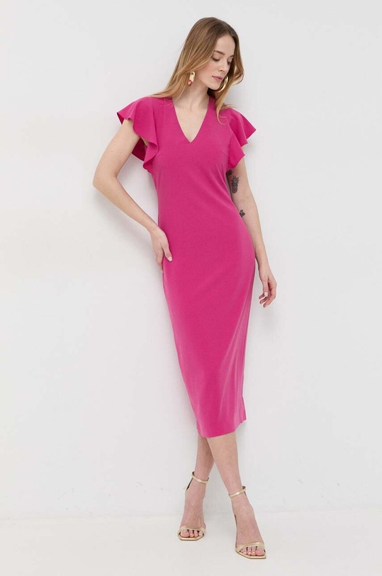 Odzież Patrizia Pepe sukienka 2A2602.A049 różowy