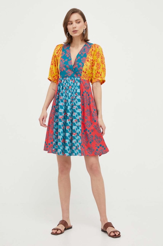 Weekend Max Mara sukienka bawełniana 2352210535600 multicolor SS23