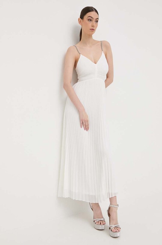Oblačila Obleka Morgan RWEDY.OFF.WHITE bela