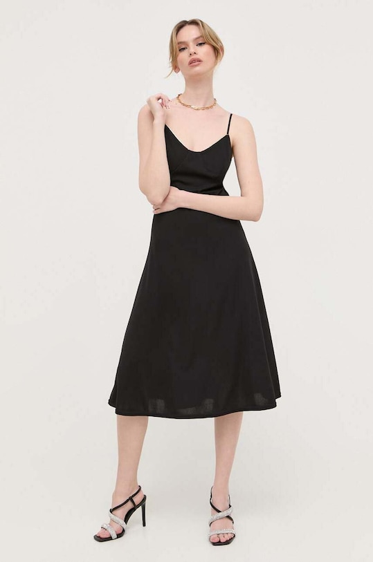 Сукня Morgan midi чорний RINA.NOIR