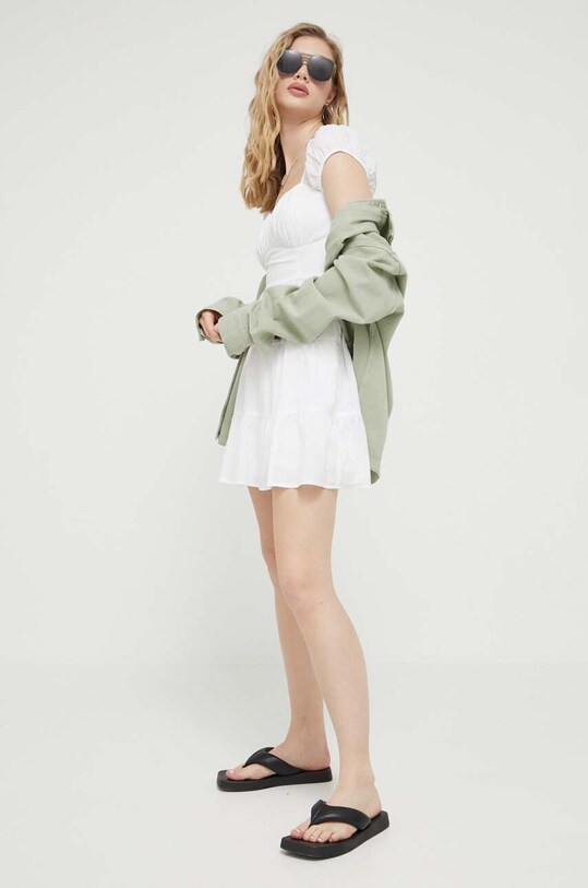Hollister Co. sukienka bawełniana KI359.3167.100 biały SS23