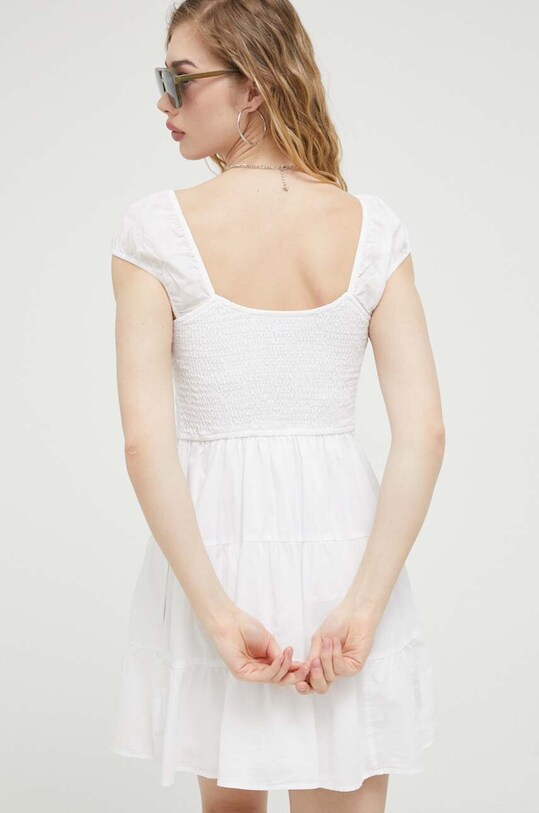 Odzież Hollister Co. sukienka bawełniana KI359.3167.100 biały