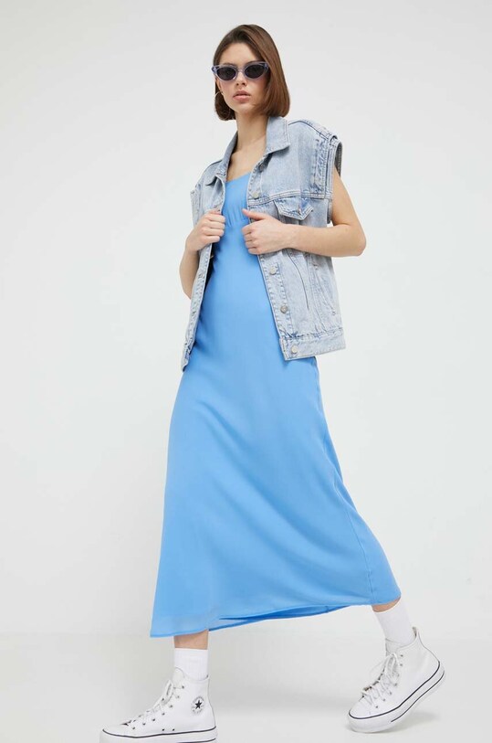 Šaty Abercrombie & Fitch maxi modrá KI159.3184.255