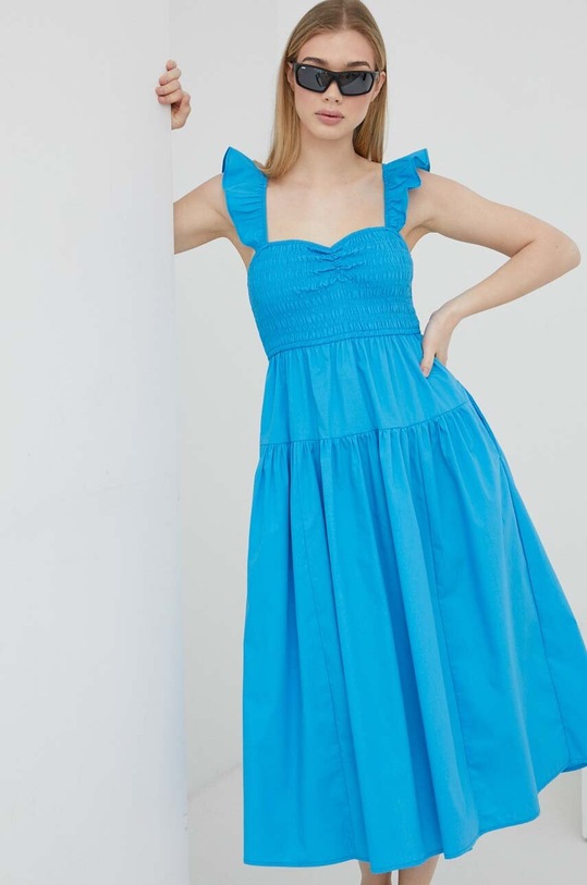 Šaty Abercrombie & Fitch látka modrá KI159.3199.250