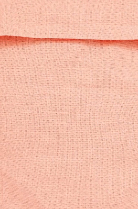 Ľanové šaty Abercrombie & Fitch KI159.3201.535 oranžová