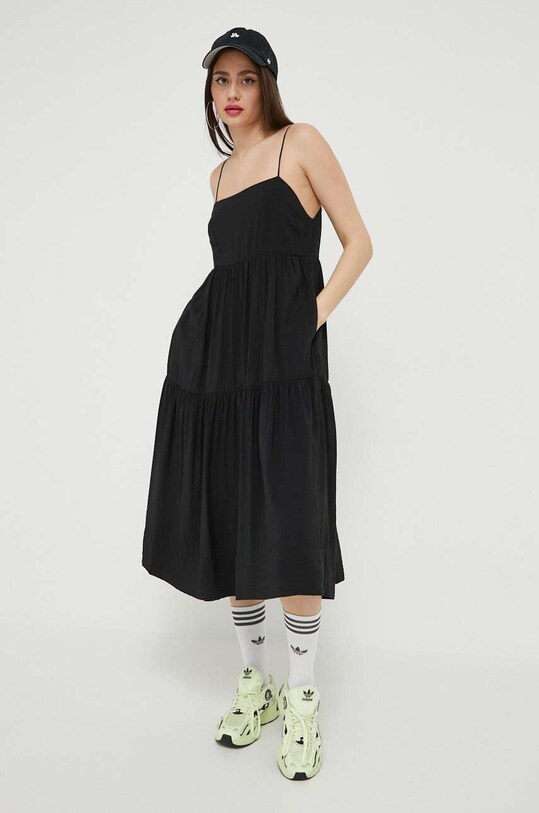 Abercrombie & Fitch sukienka KI159.3386.900 czarny SS23