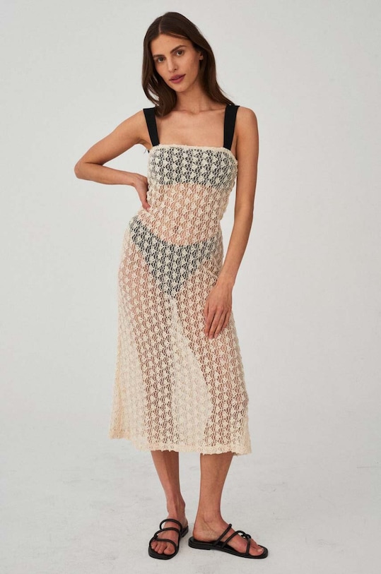 Undress Code rochie midi bej 557.