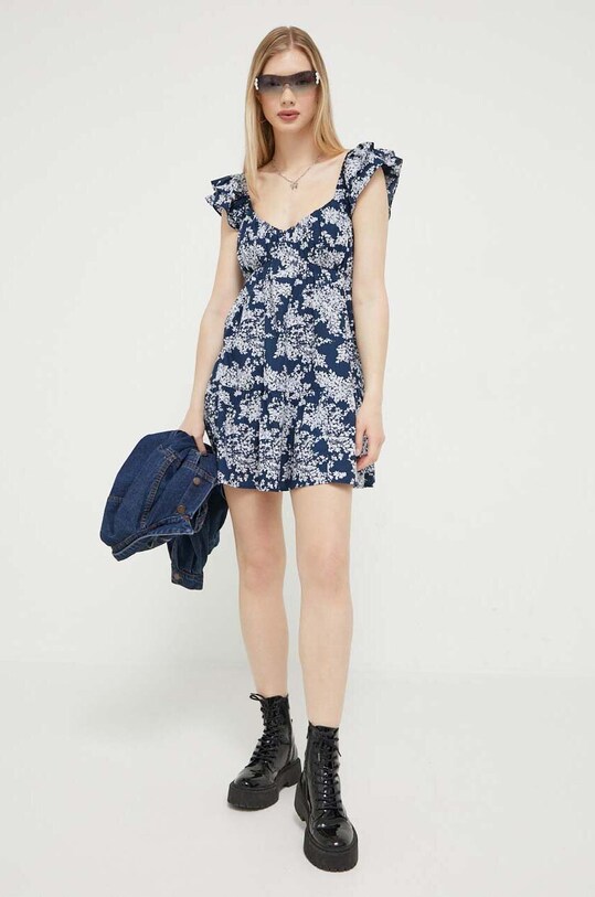Рокля Abercrombie & Fitch KI159.2779.214 син SS23