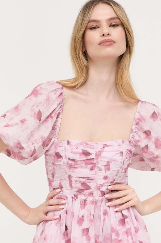 Φόρεμα Bardot ροζ 58290DB1.PINK.FLORAL