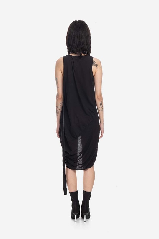 Одежда Хлопковое платье Rick Owens Island Tank DS01B7112.B.BLACK чёрный
