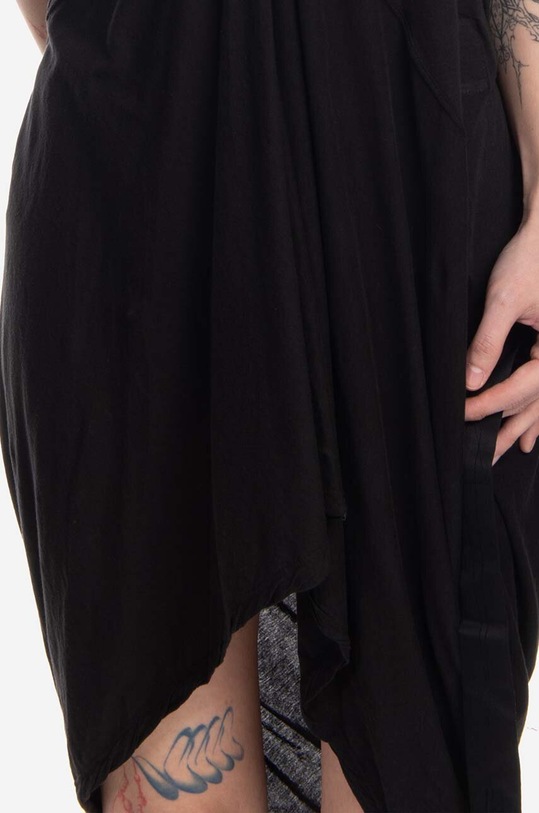 Хлопковое платье Rick Owens Island Tank DS01B7112.B.BLACK чёрный