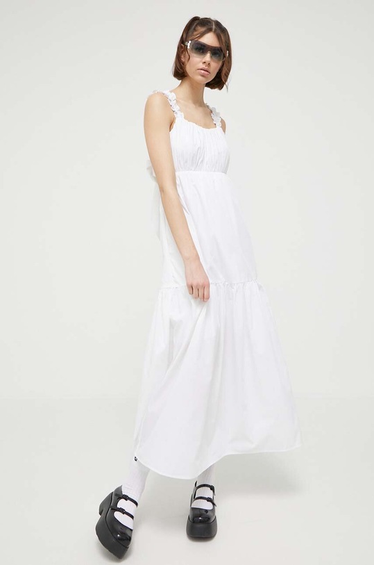 Φόρεμα Abercrombie & Fitch KI159.2791.100 λευκό SS23