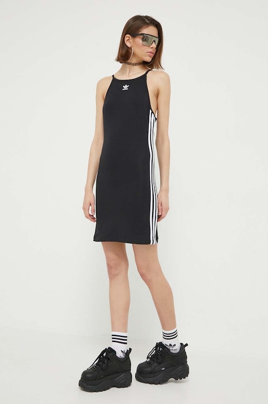 adidas Originals rochie mini negru IB7401