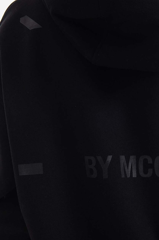 MCQ sukienka bawełniana Hoodie czarny 624588RSJ761000