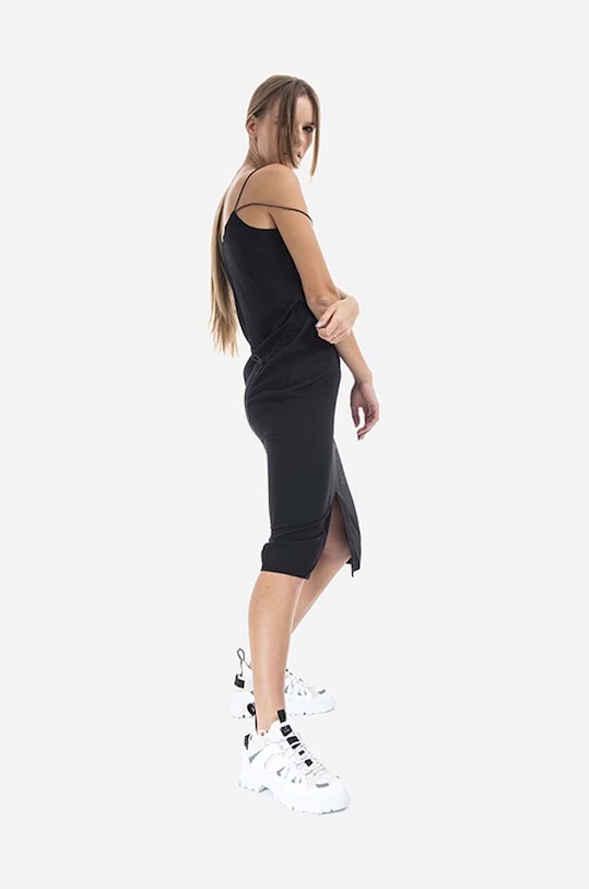 MCQ rochie de mătase slip negru 663541RQB021000