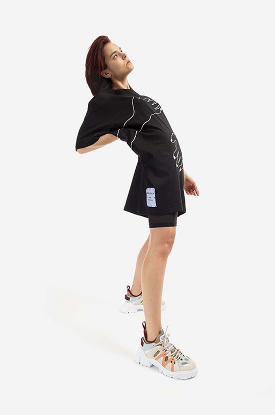 MCQ sukienka bawełniana Handsy 677352RSJ731000 czarny SS23