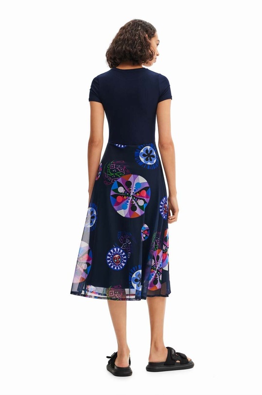 Ruházat Desigual ruha x Christian Lacroix 23SWVKA8 sötétkék
