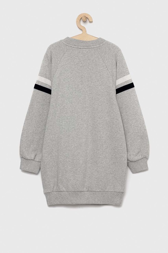 Dievčenské bavlnené šaty Tommy Hilfiger KG0KG07008.PPYX sivá SS23