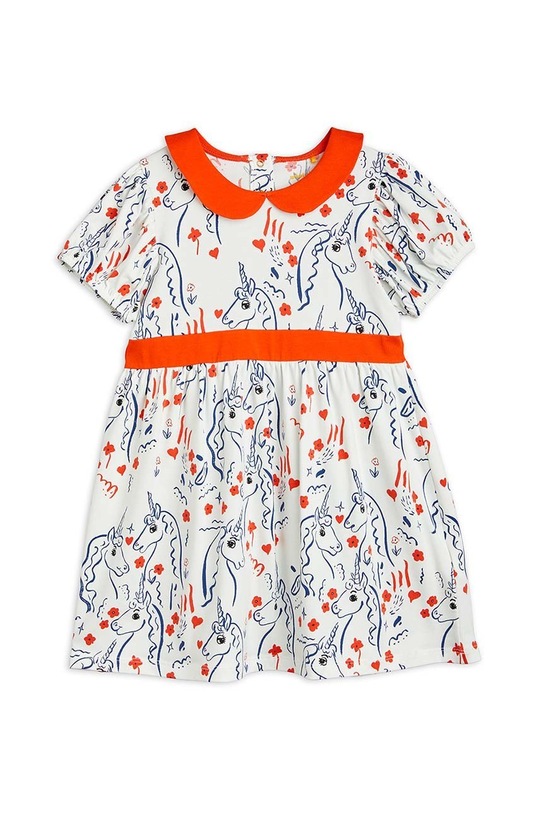 Детское платье Mini Rodini короткий белый 2315010510