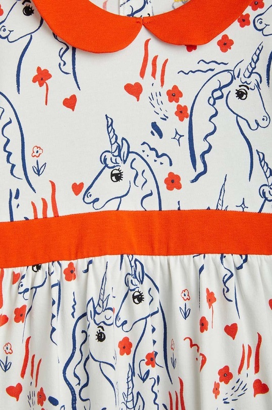 Девочка Детское платье Mini Rodini 2315010510 белый