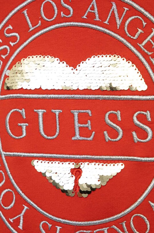 DÍVKA Dětské bavlněné šaty Guess J3RK03.K82T0.PPYX červená