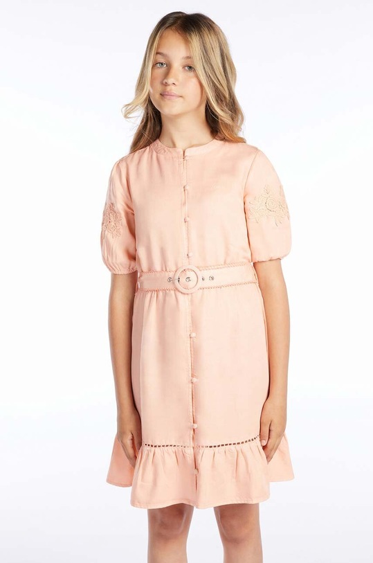 Guess sukienka dziecięca rozkloszowany pomarańczowy J3GK06.WE8R0.PPYX