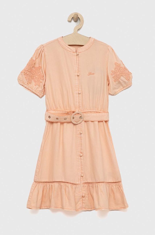 Guess sukienka dziecięca J3GK06.WE8R0.PPYX pomarańczowy SS23
