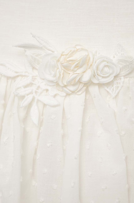 Jamiks sukienka bawełniana niemowlęca biały BETSY.II.Sukie.JLF051.G