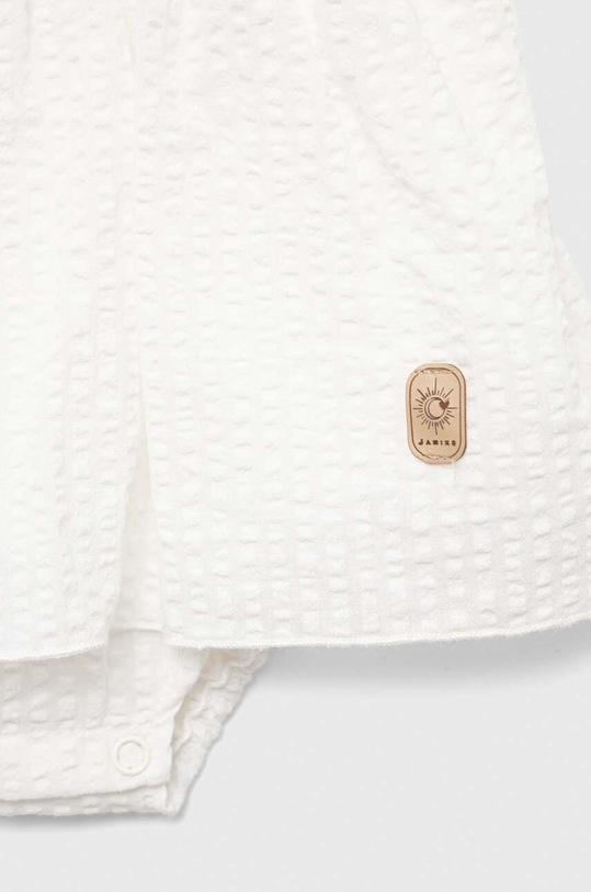 Dziewczynka Jamiks sukienka bawełniana niemowlęca CRYSTAL.ramper.JLF050.G biały