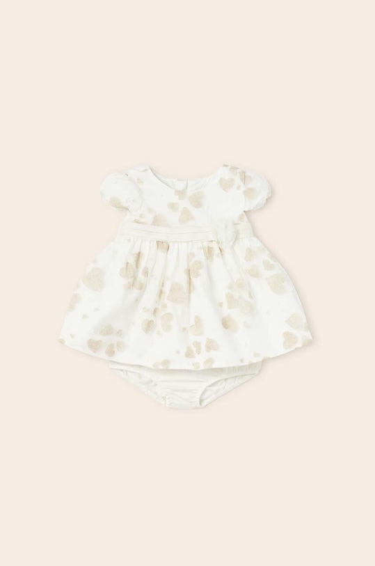 Παιδικό φόρεμα Mayoral Newborn στρογγυλό μπεζ 1813.2M.NEWBORN