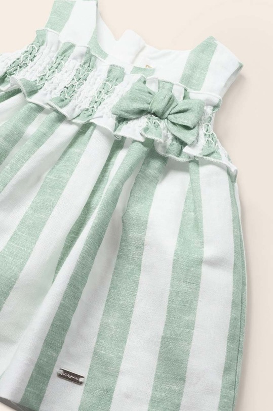 Mayoral Newborn rochie din bumbac pentru bebeluși turcoaz 1820.2Q.NEWBORN