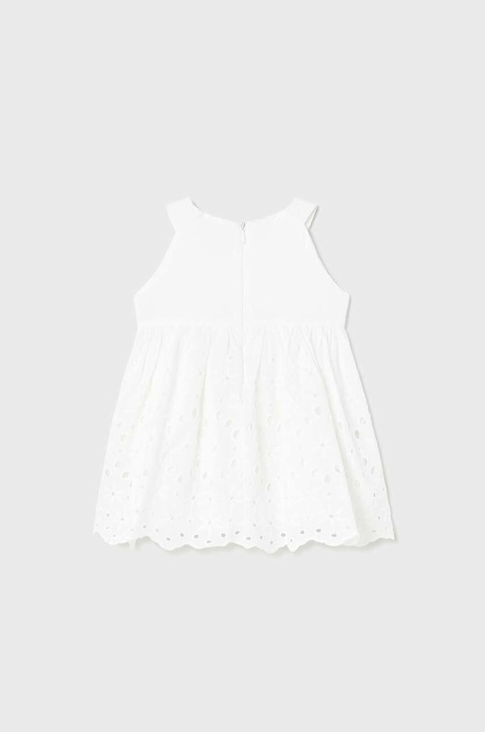 Κοριτσίστικα Παιδικό βαμβακερό φόρεμα Mayoral 1962.4E.BABY λευκό