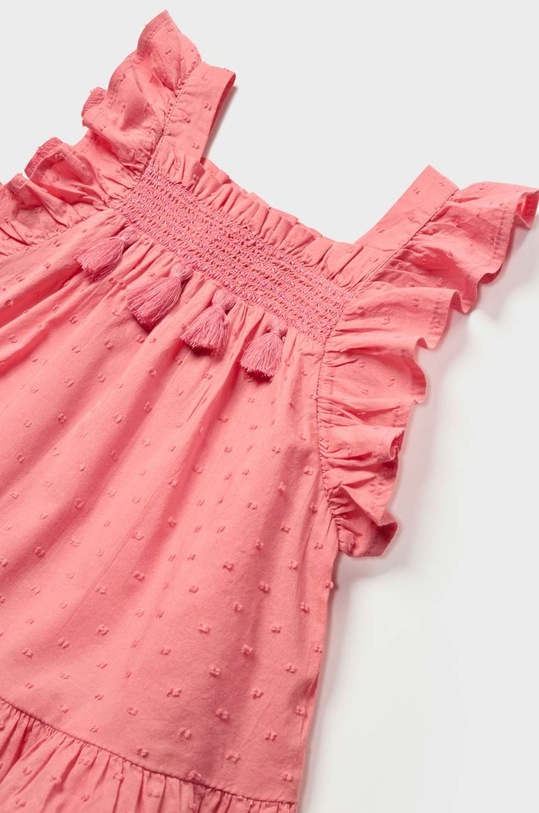 Mayoral sukienka bawełniana niemowlęca 1966.4F.BABY różowy