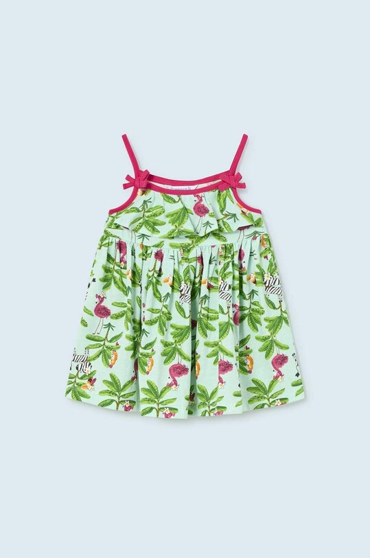 Dětské bavlněné šaty Mayoral mini tyrkysová 1976.4M.BABY