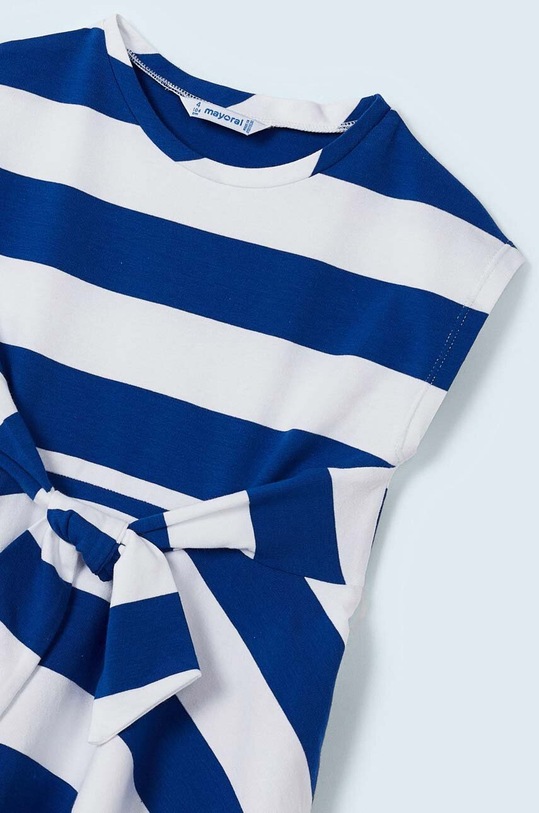 Dievčenské bavlnené šaty Mayoral tmavomodrá 3945.6L.MINI.G