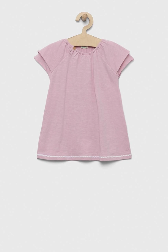 Haljina za bebe United Colors of Benetton bez uzorka roza 3LHAAV006.W.SEASONAL