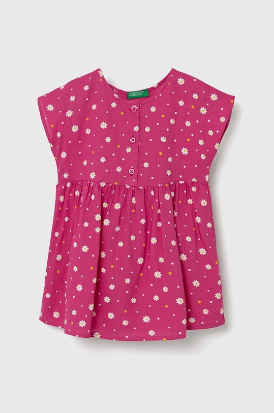 United Colors of Benetton sukienka dziecięca rozkloszowany fioletowy 4EKJGV00M.P.SEASONAL