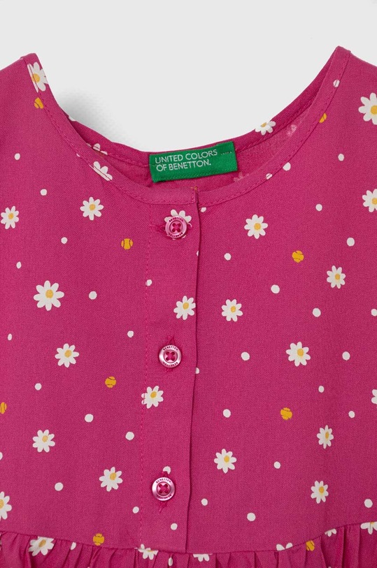 Dziewczynka United Colors of Benetton sukienka dziecięca 4EKJGV00M.P.SEASONAL fioletowy