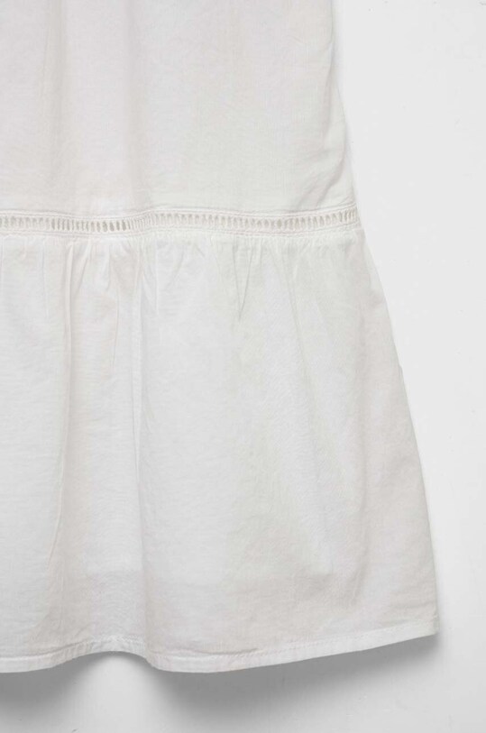 Κοριτσίστικα Παιδικό βαμβακερό φόρεμα United Colors of Benetton 4JO1GV00V.P.SEASONAL λευκό