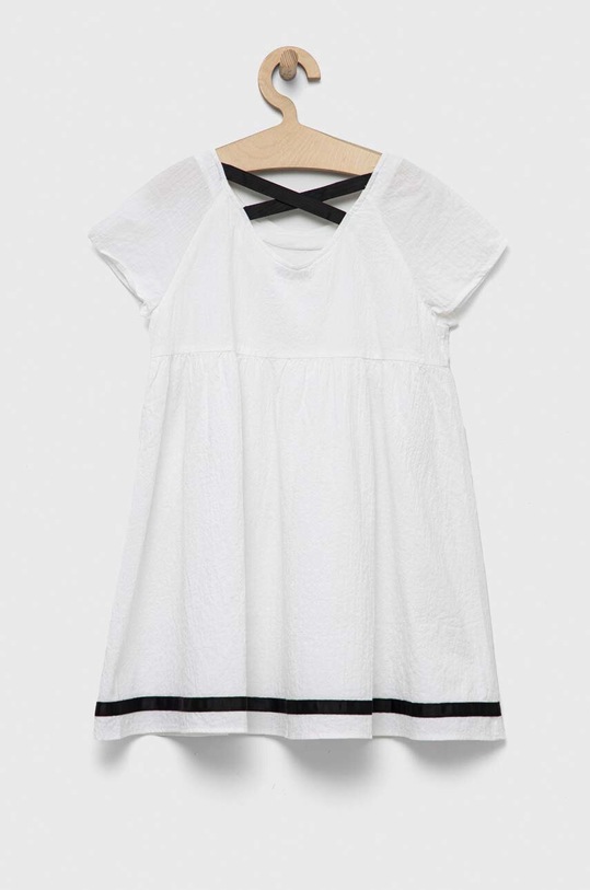 Dívčí šaty United Colors of Benetton 4O9TCV013.G.SEASONAL bílá SS23