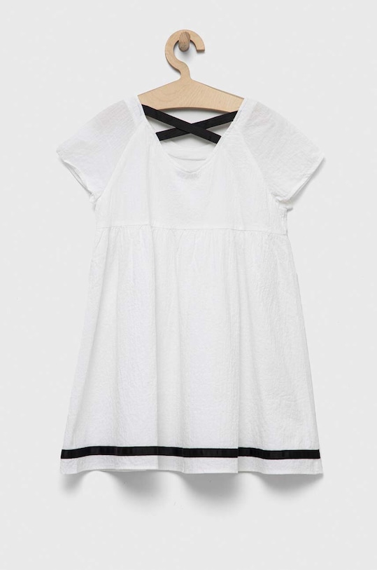 United Colors of Benetton sukienka dziecięca 4O9TCV013.G.SEASONAL biały SS23