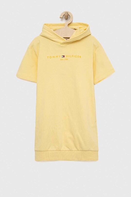 Tommy Hilfiger sukienka dziecięca KG0KG07186.PPYX żółty SS23