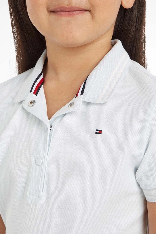 Tommy Hilfiger sukienka dziecięca KG0KG07193.PPYX turkusowy