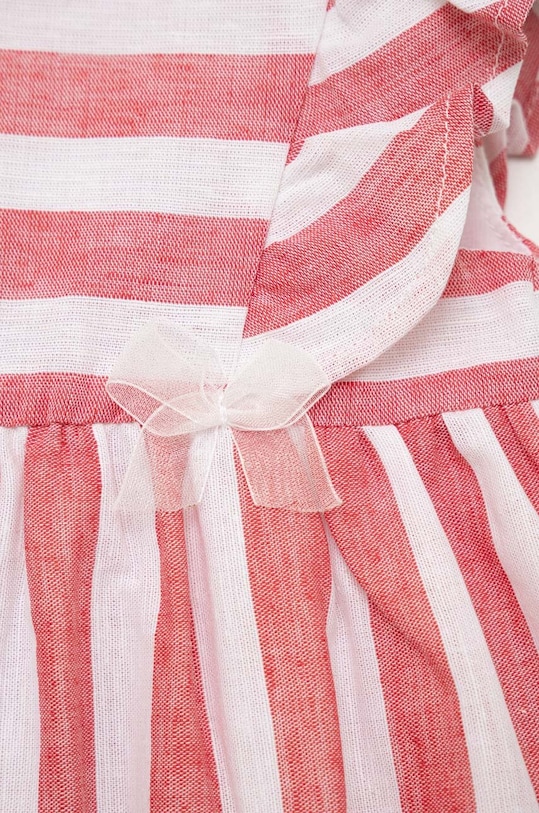 Dziewczynka Birba&Trybeyond sukienka niemowlęca z domieszką lnu 999.65300.00 czerwony