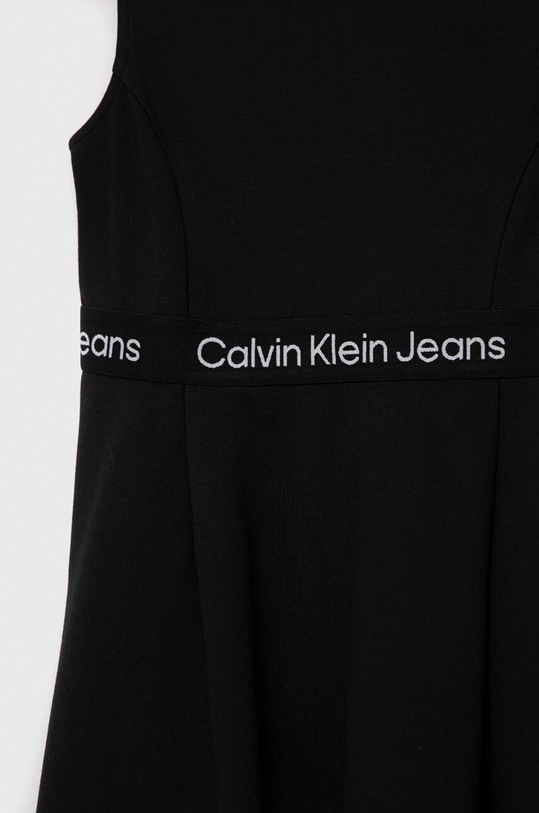 Dziewczynka Calvin Klein Jeans sukienka dziecięca IG0IG01960.PPYX czarny