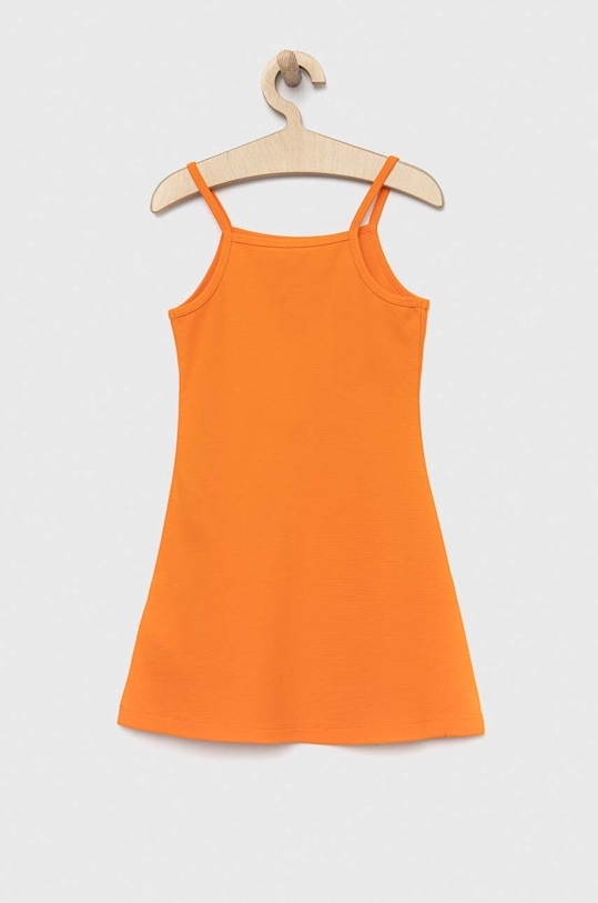 Dziewczynka Calvin Klein Jeans sukienka dziecięca IG0IG01963.PPYX pomarańczowy
