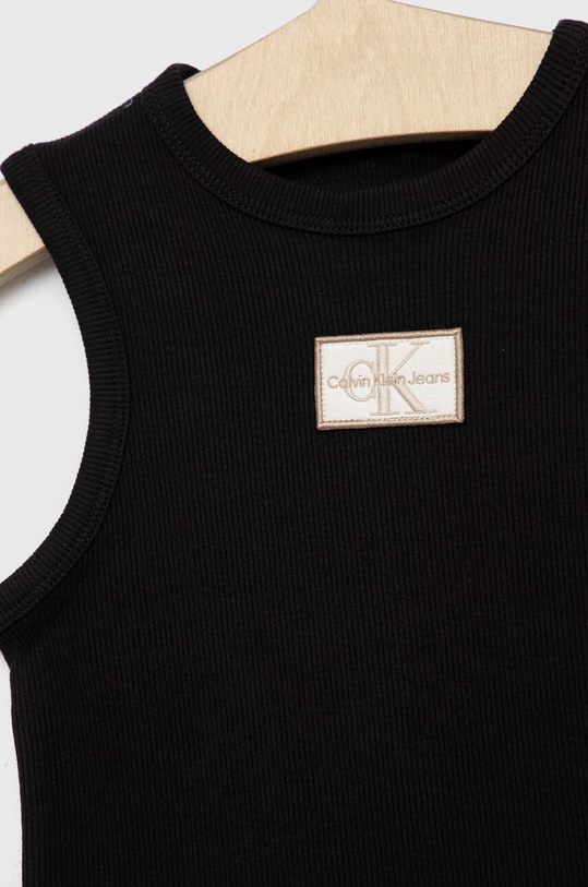 Dziewczynka Calvin Klein Jeans sukienka dziecięca IG0IG01972.PPYX czarny