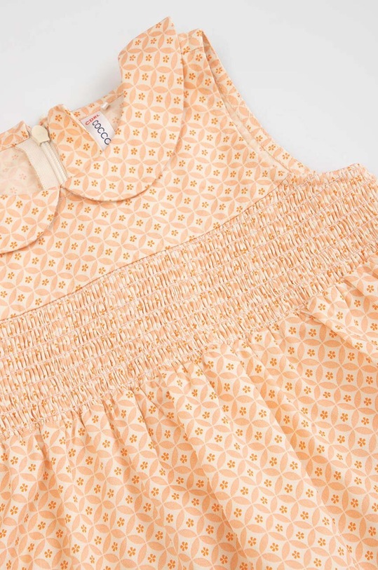 Coccodrillo rochie din bumbac pentru bebeluși portocaliu WC3128301HGN