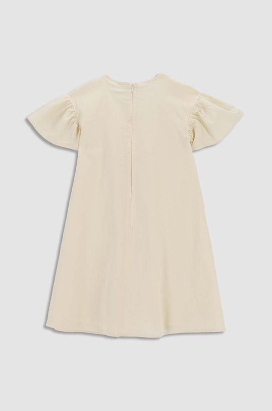 Dječja pamučna haljina Coccodrillo WC3128201DJG bež SS23